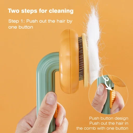 Pumpkin Pet Brush for Shedding Cat