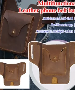 Multifunctional Leather Phone Belt Bag