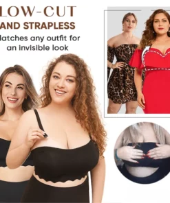 Spring Sale - Plus size Sexy Strapless Invisible Push Up Bra