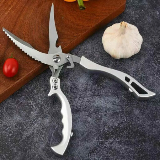 Stainless Steel Bone-Cut Kitchen Scissors - Image 5