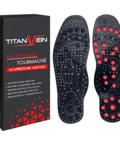 CC™ TitanVein Far Infrared Tourmaline Acupressure Insoles