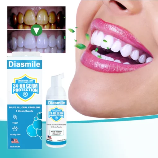 Diasimle™ Mousse Blanchissante Super Pure à base de Plantes pour la Réparation des Dents et de la Bouche