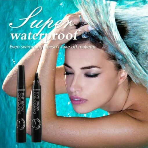 4-Point Waterproof Long Lasting Natural Looking 3D Eyebrow Pen - Image 4