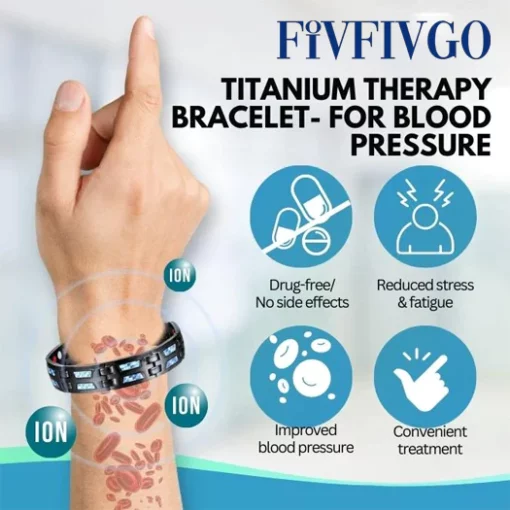 Fivfivgo™ SugarDown Titanium Therapy Bracelet - Image 5