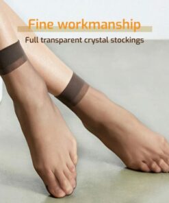 Invisible Slip-Resistant Crystal Silk Socks