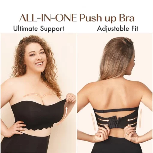 Spring Sale - Plus size Sexy Strapless Invisible Push Up Bra - Image 3