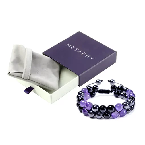 CC™Metaphy DoubleAmethyst Beaded Bracelet - Image 3