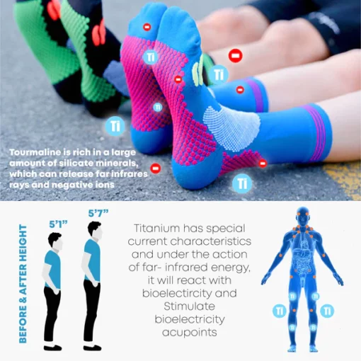 Ricpind Titanium Ion HeightBooster Socks - Image 3