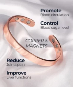 HEALTHTECH™ Cholesterol Blood Sugar Magnetic Therapy Bracelet