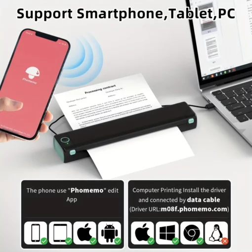 Portable Printer Wireless, Compatible With Android And IOS Phone & Laptop,Buy 2 Get3 - Image 10