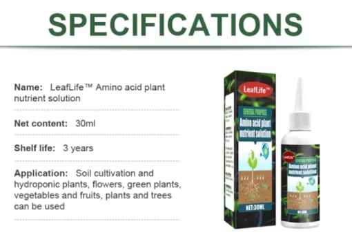 LeafLife™ Amino Acid Plant Nutrient Solution - Image 7