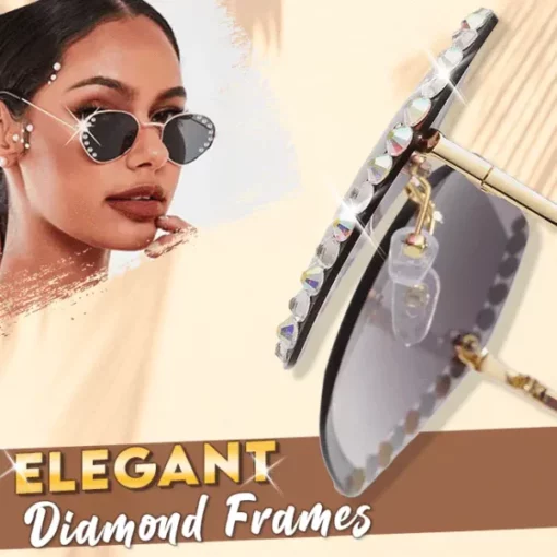 Diamond Hexagonal Sunglasses - Image 2