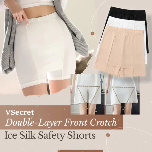 VSecret Double-Layer Front Crotch Shaping Shorts