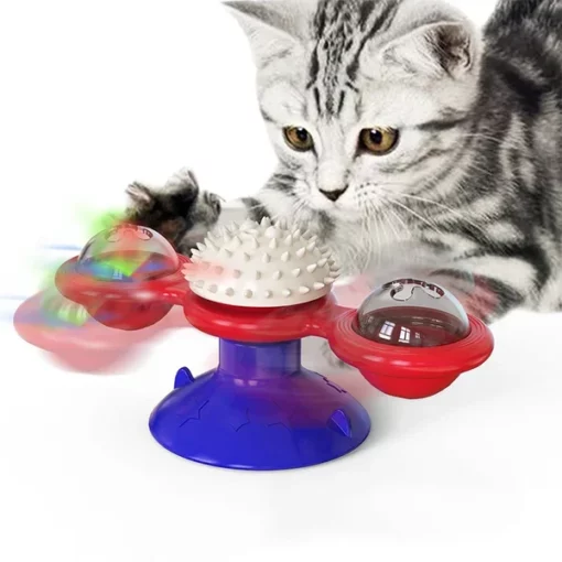 🔥BIG SALE - 50% OFF🔥🔥 Interactive Windmill Cat Toys with Catnip - Image 9