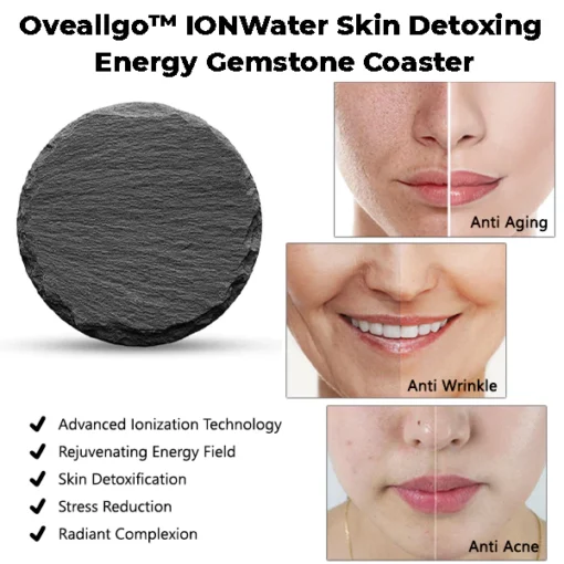 Oveallgo™ FRESH IONWater Skin Detoxing Energy Gemstone Coaster - Image 5