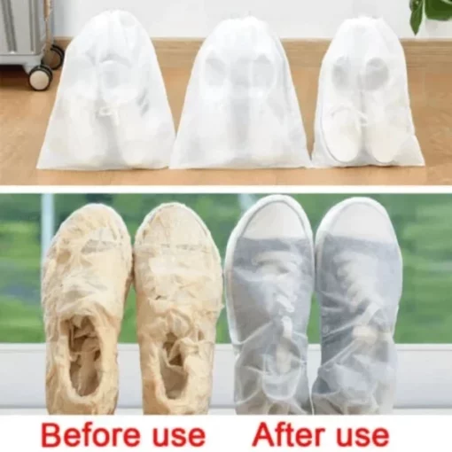 Reusable Drawstring Shoe Storage Bags - Image 7