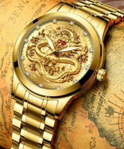 Fashionable Golden Dragon Watch