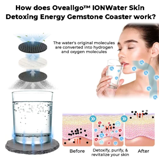 Oveallgo™ FRESH IONWater Skin Detoxing Energy Gemstone Coaster - Image 3