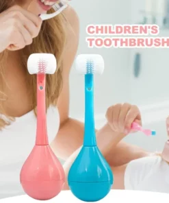 Tumbler Three-sided Children's Toothbrush