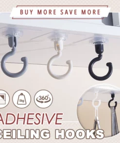 Powerful Adhesive Ceiling Hooks