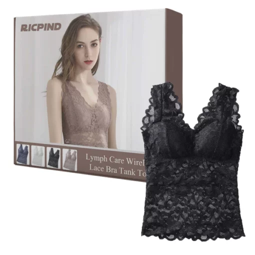 Ricpind LymphCare Wireless LaceBra TankTop