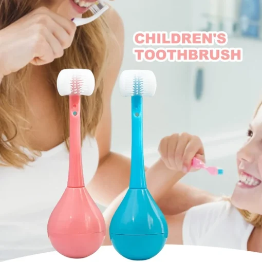 3D Children Three-Sided Toothbrush