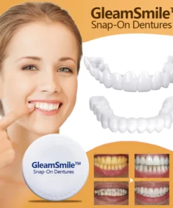 GleamSmile™ Snap-On Dentures- Affordable Smile Design- No Dentist