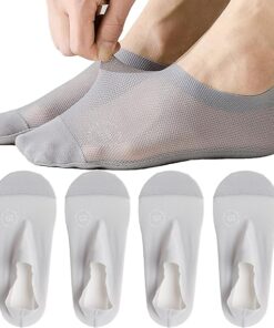 Ultra Thin Liner Socks Non Slip ComBed Cotton No Show Socks