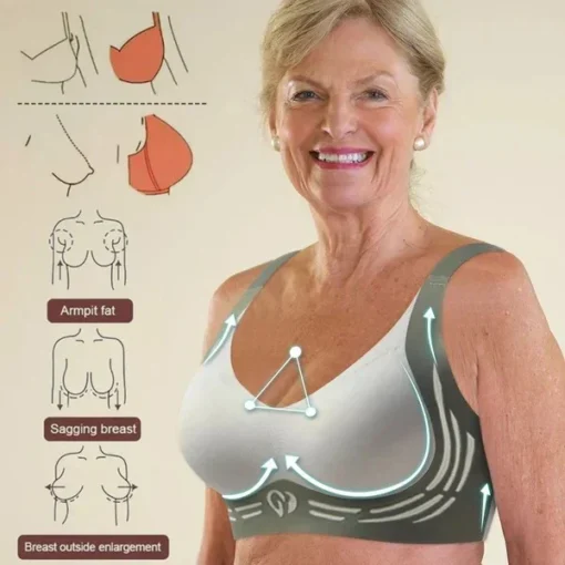 Super gather bra | Wireless Push-up Bra👍No more sagging breasts