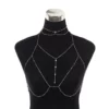 Crystal rhinestone beads body chain