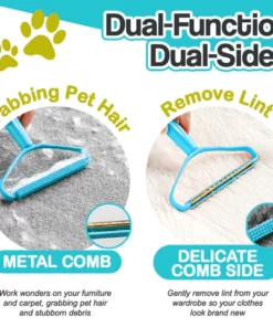 Dual-Function Pet Hair & Lint Remover