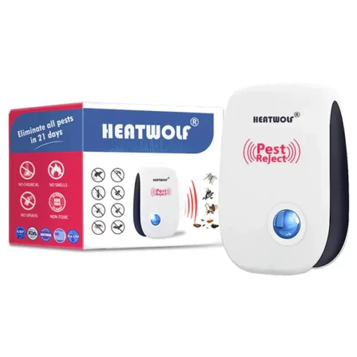 HEATWOLF® Upgraded–Cutting-edge 6nm Quantum Chip Ultrasonic & Electromagnetic Professional Pest Repeller