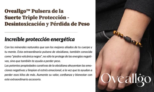 Oveallgo™ Pulsera de la Suerte Triple Protección – Desintoxicación y Pérdida de Peso - Image 5