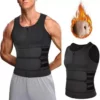 Men Body Shaper Sauna Vest Waist Trainer Double Belt