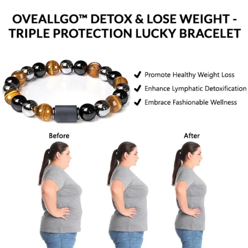 Oveallgo™ Pulsera de la Suerte Triple Protección – Desintoxicación y Pérdida de Peso - Image 4