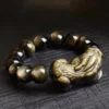 flysmus™ Feng Shui Golden Sheen Obsidian Bracelet