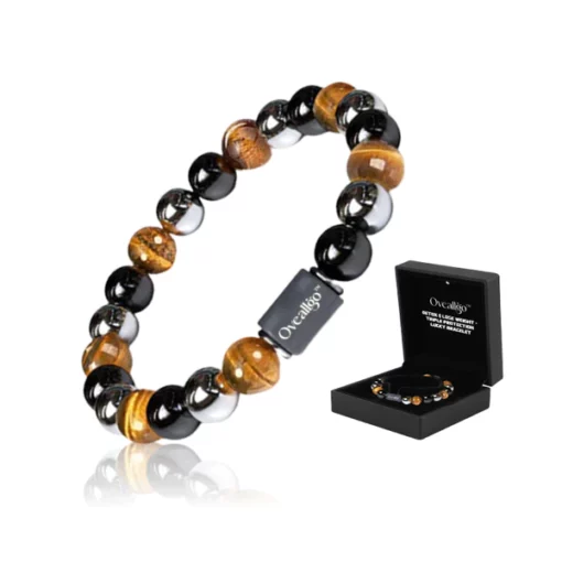 Oveallgo™ Pulsera de la Suerte Triple Protección – Desintoxicación y Pérdida de Peso