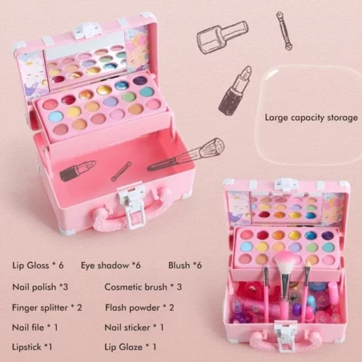 Kids Washable Makeup Beauty Kit - Image 9