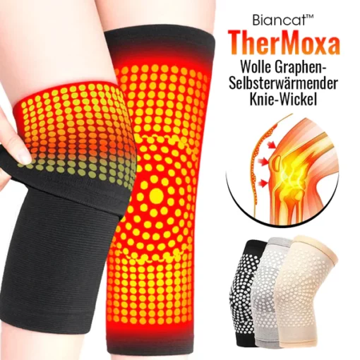 Biancat™ TherMoxa Wolle Graphen-Selbsterwärmender Knie-Wickel