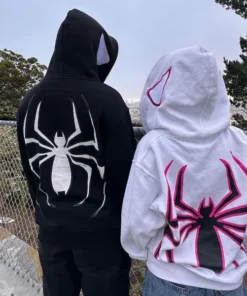 Spider Punk Zip Up Hoodie