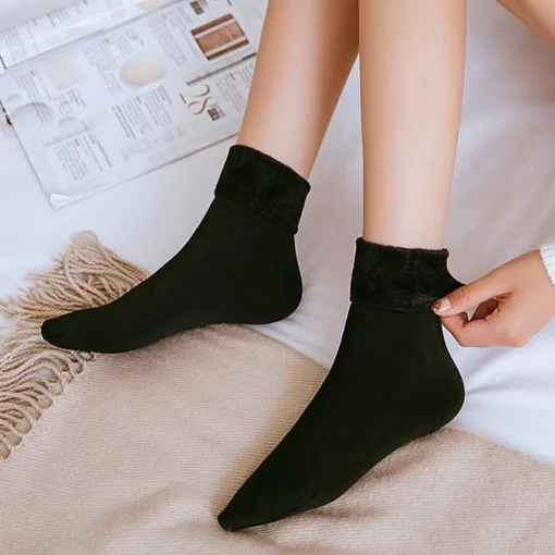 🔥 PROMOTION🔥🌼2023 NEW Snugly Velvet Winter Thermal Socks - Image 10