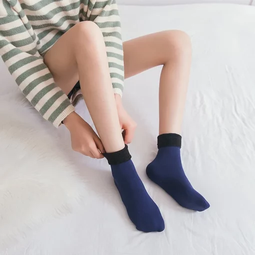 🔥 PROMOTION🔥🌼2023 NEW Snugly Velvet Winter Thermal Socks - Image 4