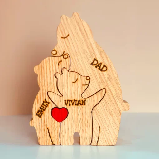 Wooden Bears Family Puzzle - Image 6