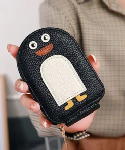 Cute Penguins PU Credit Card Coin Wallet