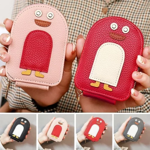 Cute Penguins PU Credit Card Coin Wallet - Image 9