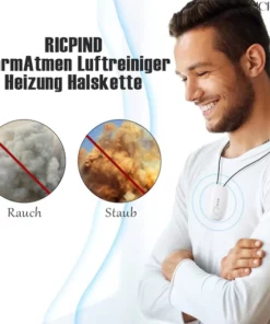 RICPIND WarmAtmen Luftreiniger Heizung Halskette