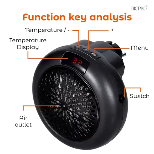 RICPIND Pro900 Portable Wall Outlet Heater - Image 6