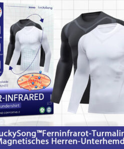 LuckySong® Fern-Infrarot Turmalin Magnetisches Herren-Unterhemd