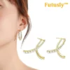 Futusly™ Elegante Lymphmagnet Ohrhaken