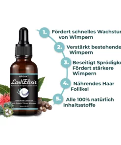 GFOUK™ LashElixir Schnelles Wachstum Verstärkendes Wimpernserum